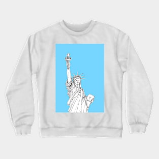 Statue of Liberty ( pale blue version ) Crewneck Sweatshirt